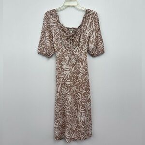 jessica simpson brown gingham dress Cece Dress in Brown Gingham XL